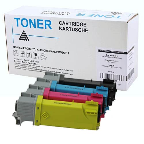 ABC Kompatibles Set 4X Toner für Dell 2150 2155 Dell 2150cn 2150cdn 2155cn Dell 2155cdn von ABC