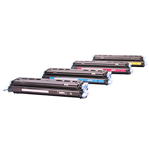 ABC Kompatibles Set 4X Toner für HP Color Laserjet 1600 2600 2600N 2605 2605DN 2605DTN CM1015 MFP CM1017 MFP cm 1015 cm 1017 HP 124A Q6000A Q6001A Q6002A Q6003A von ABC