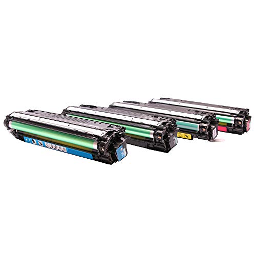 ABC Kompatibles Set 4X Toner für HP Laserjet Enterprise 700 Color M775 M775dn M775f M775fm M775z Plus M775zm MFP M 775 M 775dn M 775f M 775fm M 775z M 775zm 651A CE340A CE341A CE342A CE343A von ABC