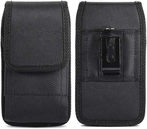 Gürteltasche für Xiaomi Redmi Note 8 / Samsung Galaxy S10 Handy Schutzhülle Holster Nylon Vertikal Schutzhülle Ständer Clip aus Metall von ABCTen