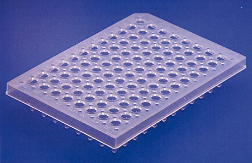 ABGENE 016215 PCR-Platte, Sockelleiste, niedriges Profil, 96 Mulden, weiß von ABGENE