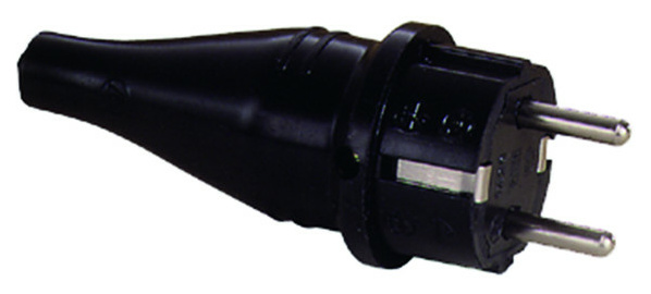 PGSTK 12 Gummi-Stecker schwarz IP44 von ABL SURSUM Bayerische Elektrozubeh.
