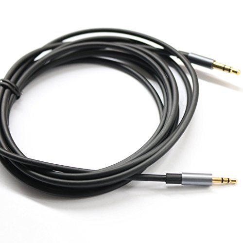 ABLET 300cm Gold Plated Design 3.5mm bis 2.5mm Male Auto Hilfskabel Kabel Kopfhörer Audiokabel Kompatibel mit Bose Kopfhörer, für JBL Kopfhörer, Smartphone Tablet MP3 Player Schwarz von ABLET