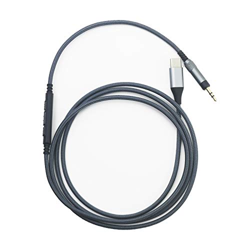 ABLET USB-C-Audiokabel, kompatibel mit Bose 700, QC25, QC35II, QC35, QC45, Kopfhörer, Remote-Lautstärke, Mikrofon, kompatibel mit iPhone 15/15 Pro/15 Plus, kompatibel mit iPad 10. / 9. / Pro/Air von ABLET