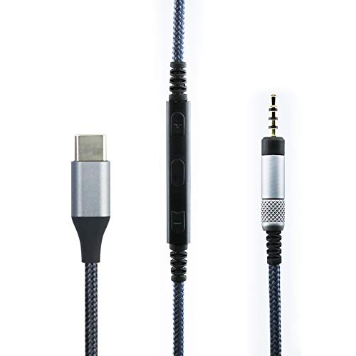 ABLET USB-C-Audiokabel Kompatibel mit Bose 700 QC25 QC35II QC35 QC45 Kopfhörer, Mikrofon mit Fernbedienung Kompatibel mit iPhone 15/15 Plus/15 Pro, Kompatibel mit iPad 10./9./Pro/Air/mini von ABLET