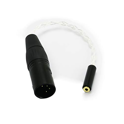 Ablet 4-poliger XLR-Stecker auf 2,5 mm TRRS-Buchse, symmetrisches Kabel, Kopfhörer-Audio-Adapter, kompatibel mit Astell&Kern Layla, Rosie, Roxanne II, AK T8iE MKII von ABLET