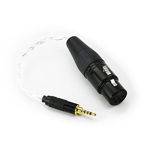 ABLET 2,5 mm Trrs symmetrischer Stecker auf 4-polige XLR-Buchse, Kopfhörer, versilbert, Audio-Adapter für Astell&Kern AK240, AK380, AK320, Onkyo DP-X1, FIIO X5III XDP-300R von ABLET