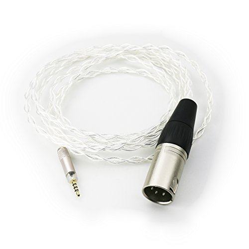 Ablet HIFI-Kabel, 4-poliger XLR-Stecker, symmetrisch, für Sennheiser HD598, HD558, HD518, HD598 Cs, HD599, HD569, HD579, Kopfhörer, versilbertes Audio-Upgrade-Kabel von ABLET