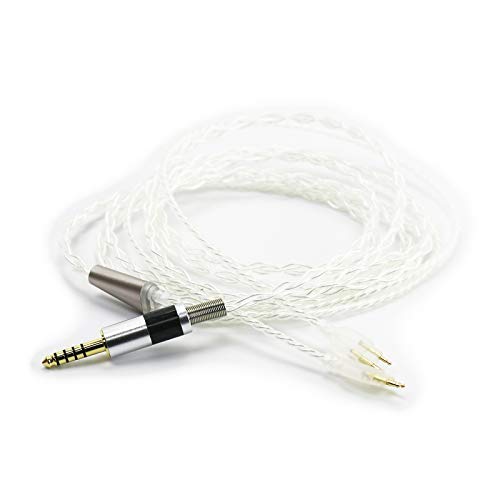 ABLET HiFi-Kabel mit 4,4 mm symmetrischem Stecker, kompatibel mit Sennheiser HD650, HD600, HD580, HD660S, Massdrop HD6XX, HD58X Kopfhörer und kompatibel mit Sony WM1A, NW-WM1Z, PHA-2A von ABLET