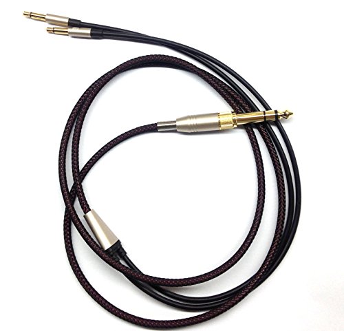 Audio-Upgrade-Kabel kompatibel mit Denon AH-D600, AH-D7200, AH-D7100, AH-D9200, AH-D5200, Meze 99 Classics, Focal Elear Kopfhörer, Schwarz, 2 m von ABLET