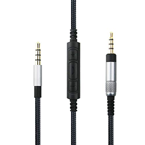 Audio kabel mit In-Line Mikrofon Fernbedienung Lautst盲rkeregler kompatibel mit Bose QC25, QC35, QC35II, QuietComfort 25 35 Kopfh枚rer, Audiokabel kompatibel mit Samsung Galaxy Huawei Android von ABLET