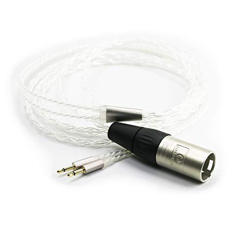 HiFi-Kabel mit 4-poligem XLR-Stecker, symmetrisch, kompatibel mit Monolith M1060, M1060C, M565, M565 Kopfhörer, versilbertes Audio-Upgrade-Kabel HiFi-Kabel mit 4-poligem XLR-Stecker, symmetrisch, kompatibel mit Monolith M1060, M1060C, M565, M565 Kopfhörer, versilbertes Audio-Upgrade-Kabel von ABLET