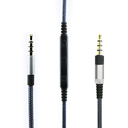 kabel für Denon AH-MM400, AH-MM300, AH-MM200 Kopfhörer, Lautstärkeregler und Mikrofon, kompatibel mit iPhone, iPod, iPad, Apple Geräten von ABLET