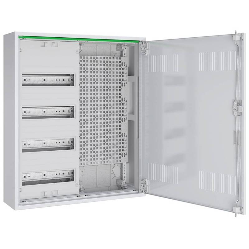 ABN Feldverteiler AP T:160mm ABNRM204M01 m.Lüftungstür 4 Reihen REG Mediafeld von ABN Braun AG