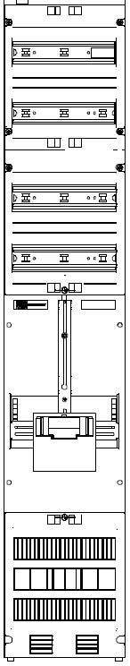 ABN Zählerplatz 3Pkt 1R 1V ZV19010 4-reihig o.V./B.m.SAS 5p.BxH:250x1350mm von ABN Braun AG
