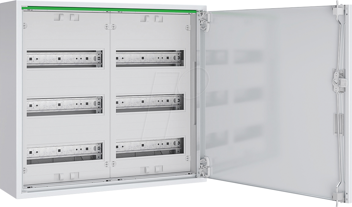 ABNRM203R01 - Feldverteiler AP, T: 160 mm, Volltür, 2 x 3-reihig, 72 TE, PE/N von ABN GMBH