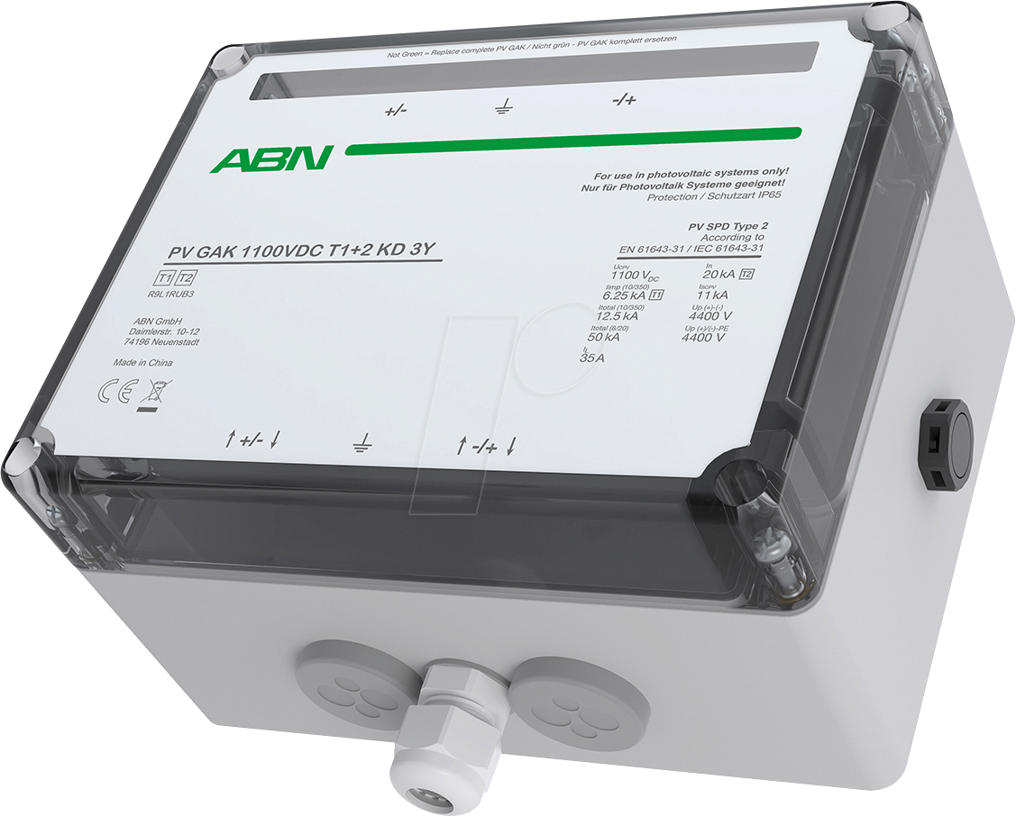 R9L1RUB3 - PV GAK, mit Kombiableiter Typ 1+2, 1100 V DC, 1 MPPT, Kabel R9L1RUB3 - PV GAK, mit Kombiableiter Typ 1+2, 1100 V DC, 1 MPPT, Kabel von ABN GMBH