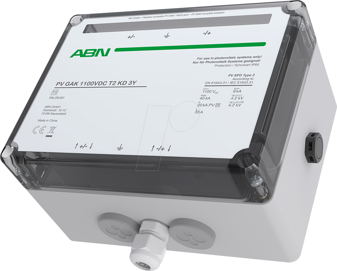 R9L2RUB3 - PV GAK, mit Überspannungsschutz Typ 2, 1100 V DC, 1 MPPT, Kabel R9L2RUB3 - PV GAK, mit Überspannungsschutz Typ 2, 1100 V DC, 1 MPPT, Kabel von ABN GMBH
