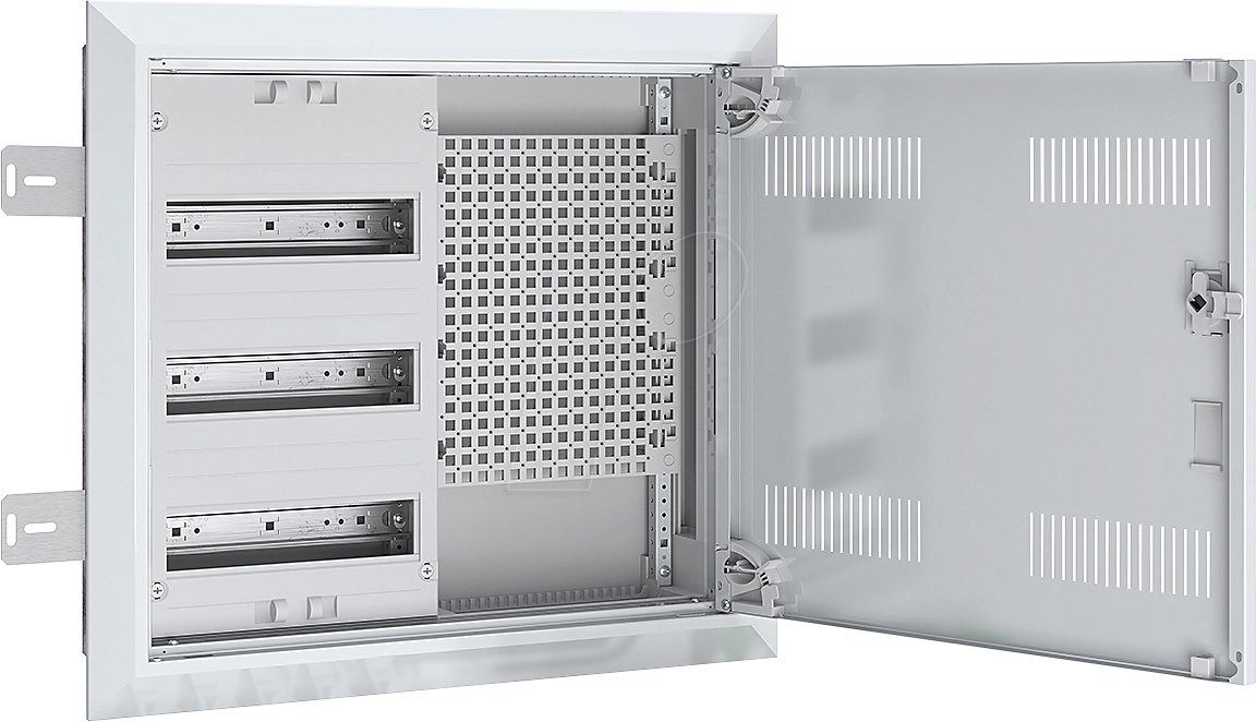 UK23RM8420 - Feldverteiler UP/HW, T: 110 mm, Lüftungstür, 3 Reihen, Mediafeld von ABN GMBH