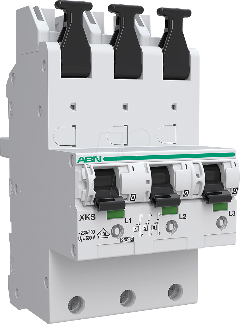 XKS350-5 - SHU-Schalter, 3-polig, 50 A, Sammelschiene, E-Charakteristik von ABN GMBH
