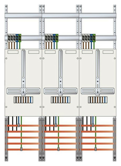 ABN Z37130 Zählerplatz 3Pkt 3Z Klemmstein von ABN