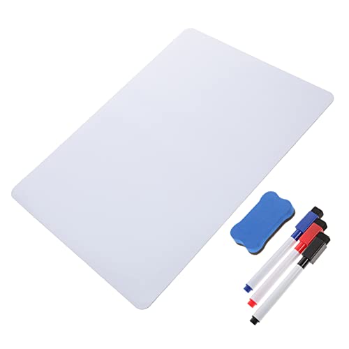 ABOOFAN 1 Satz weiches Whiteboard Magnetische Aufgabenliste Whiteboard trocken abwischbar leer Aufkleber Notizblöcke löschbares Whiteboard tragbare Postnotiz Graffiti Tafel Anmerkungen a3 von ABOOFAN