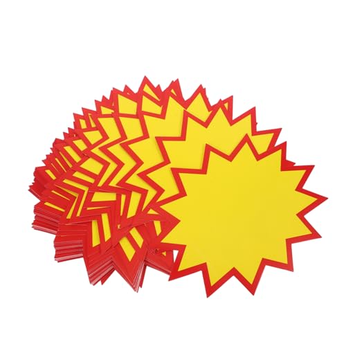 ABOOFAN 100 Stück Explosivstoff Aufkleber Preisschild Schilder Aufkleber Für Den Einzelhandel Kleine Selbstklebende Preisaufkleber Geformte Große Leere Preisaufkleber von ABOOFAN
