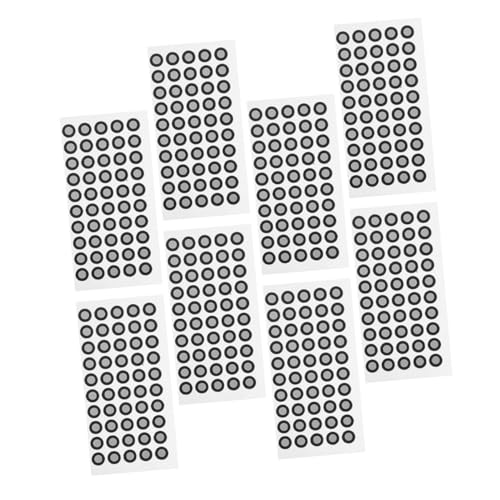 ABOOFAN 1100 Stück Identifikationspunkt des Scanners wiederverwendbare sticker Markierungspunkte für Scanner Punktmarkierung Reflektierende Markierungen für Scanner das Haustier Black von ABOOFAN