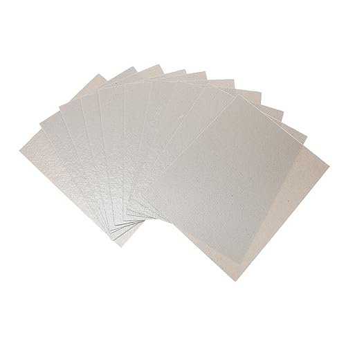 ABOOFAN 12 Stück Mikrowellen Glimmerflocken Glimmerplatte Mikrowellen Crisper Mikrowellen Abdeckung Mikrowellenherd Ersatzteile Mikrowellen Plattenabdeckung Mikrowellen Wellenleiter von ABOOFAN