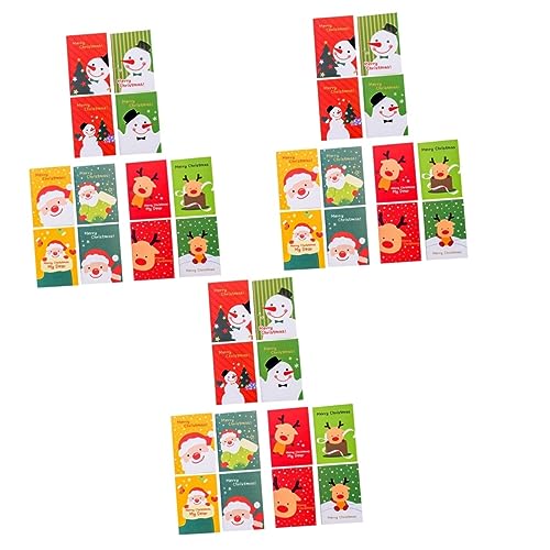 ABOOFAN 144 STK Notizbücher Büro-Notizblock Cartoon-Notizbuch Weihnachtssto Notizblöcke weihnachtshirsch notizbuch Weihnachts-Notizblock niedlich Weihnachtsschneemann einstellen von ABOOFAN