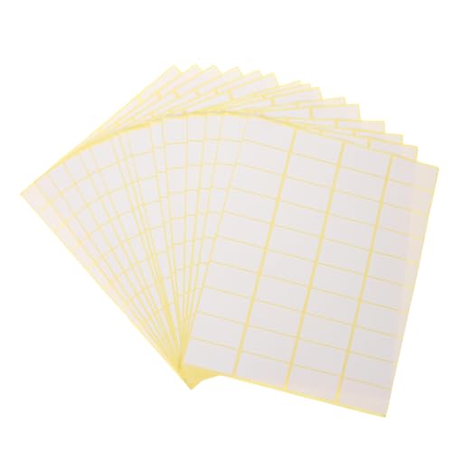 ABOOFAN 15 Blatt Preisschildaufkleber Name Transparentes Klebeband Selbstklebende Etikettenaufkleber Leere Aufkleber Einfache Aufkleber Adressetiketten Leicht Klebend von ABOOFAN