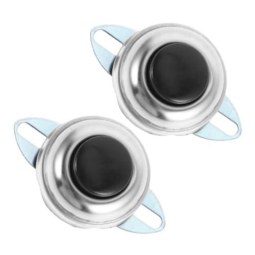 ABOOFAN 2 Stück Fahrzeughornknopfschalter Knöpfe Universal Horn -tasteschalter Motorrad-hupenknopf Schalter Für Autohornersatz Ersatz Für Hornschalter Metall Silver von ABOOFAN
