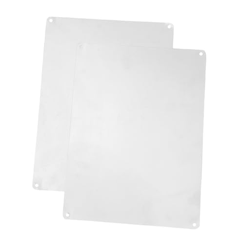 ABOOFAN 2 Stück Leeres Aluminiumschild Sublimations-Metallschild leer leeres Schild leeres Türschild Blanko-Etiketten aus Aluminium Silver ABOOFAN 2 Stück Leeres Aluminiumschild Sublimations-Metallschild leer leeres Schild leeres Türschild Blanko-Etiketten aus Aluminium Silver von ABOOFAN