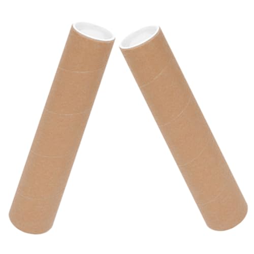 ABOOFAN 2 Stück Plakatröhre Deckel Verpackung Poster-versandröhre Artwork Tube Pappröhre Dokumenten-aufbewahrungsröhrchen Zeichnungsspeicherrohr Aufbewahrungsrohr Für Kunstwerke Papier von ABOOFAN