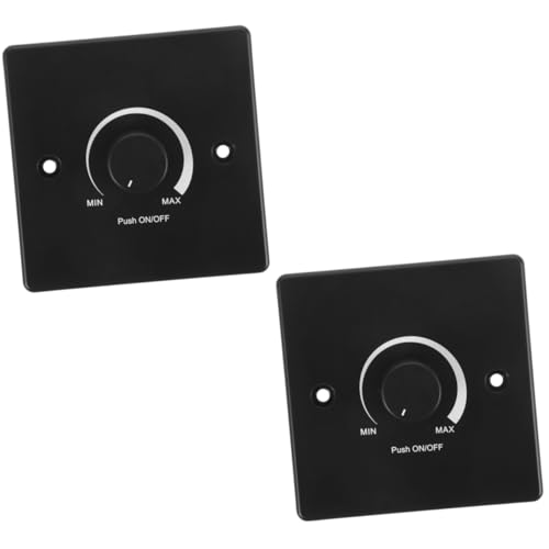 ABOOFAN 2 Stück Wohnmobil Lichtschalter schwach Dimmer schreibtischlampe 12V Dimmschalter Stk Schwarz von ABOOFAN