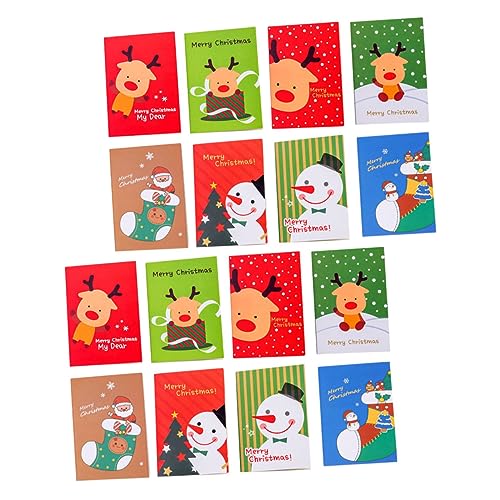 ABOOFAN Praktische Schreiben Weihnachten Notizblöcke 24pcs Santa Schlüssel Groß Cartoon Notebooks von ABOOFAN