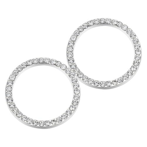 ABOOFAN 2Stücke Auto Abdeckung Strass Dekorationsring Für Zündschalter Elegantes Auto Innenaccessoire Kompatibel Mit Meisten Fahrzeugmodellen Einfache Installation von ABOOFAN