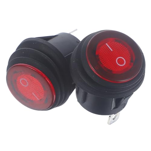 ABOOFAN 2Stücke Kfz Kippschalter Wasserdichter Pin Wippschalter Für Auto Robustes Design Für Innen Und Außenbereich Einfache Installation Einsetzbar von ABOOFAN