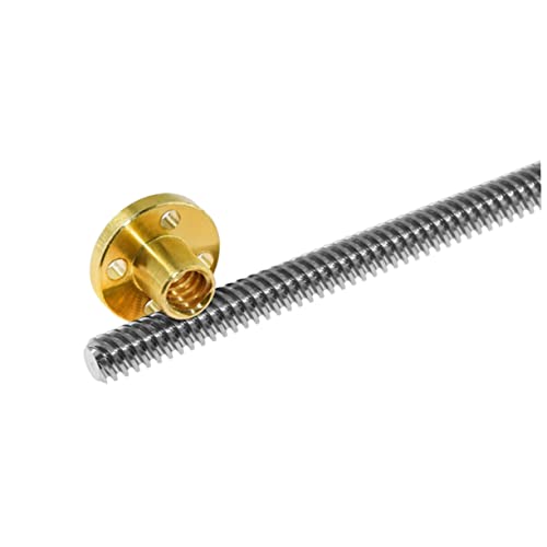 ABOOFAN 3D -Druckerschraube multifunktionswerkzeug multi tools steppermotor Kupfermutter Schrittmotor Gewindestange T8 Leitspindel schrauben Schrittmotor Leitspindel t-förmige Leitspindel von ABOOFAN