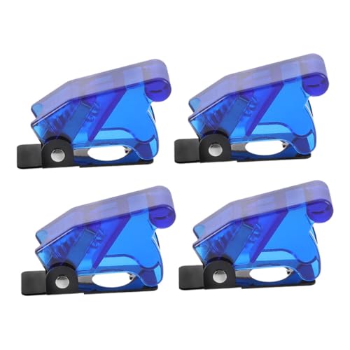 ABOOFAN 4 Stück Auto-kippschalterabdeckung Schutzabdeckung Wechseln Schalterabdeckung Aus Kunststoff Knopfschalterschutz Auto Schalter Abdeckung Schalterabdeckung Dekorativ Blue Plastik von ABOOFAN