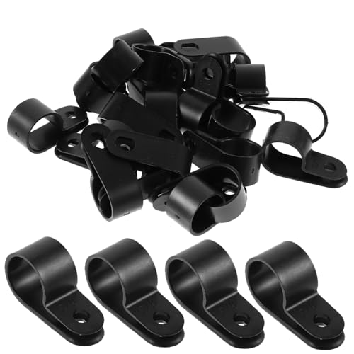 ABOOFAN 50 Stück Kabelklemmsortierer Draht Kabelorganisator Halter Wand Befestigungsclips für Lichterketten Ethernet -Kabelclips Clips für TV-Kabel Kabelklemmen PVC Black ABOOFAN 50 Stück Kabelklemmsortierer Draht Kabelorganisator Halter Wand Befestigungsclips für Lichterketten Ethernet -Kabelclips Clips für TV-Kabel Kabelklemmen PVC Black von ABOOFAN