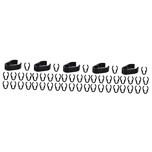 ABOOFAN 50 Stück Mikrofon-Clip Lautsprecher Flexible Kabelklemme Kabel-Organizer Kabel-Clip Für Mikrofon-Stange Stangenklemmen Kabel-Clip Verstellbarer Draht Kabel von ABOOFAN