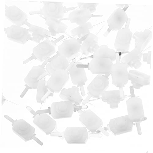 ABOOFAN 50Stücke Mini Druckknopfschalter mit Selbstverriegelung Kompakt für Taschenlampen Elektronische DIY Projekte Einfach zu Installieren zu Verwenden von ABOOFAN