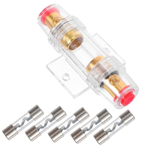 ABOOFAN 5Stücke Gauge Sicherungshalter Mit Agu Sicherungen Einfach Zu Installieren Für Autoelektriker Und Heimwerker Kompaktes Design von ABOOFAN