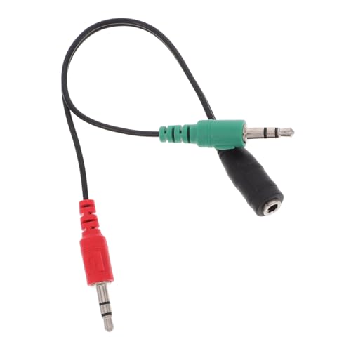 ABOOFAN Audiokabeladapter Audio Splitterkabel Mikrofonkabel Y Splitterkabel Audiokabel Stecker Auf Buchse Splitter Audiokabel Kopfhörerbuchsen Splitter Headset Splitter von ABOOFAN