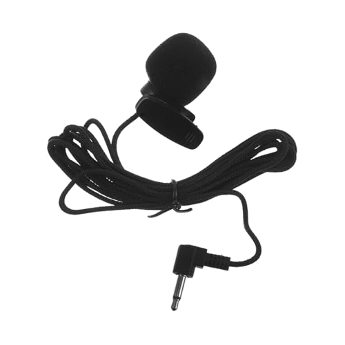 ABOOFAN Auto -Mikrofon Verstärker -Headset -Mikrofon Clip -Mikrofon für Sprachverstärker Headset-Mikrofon Tragbares kabelgebundenes Mikrofon Plastik Black von ABOOFAN