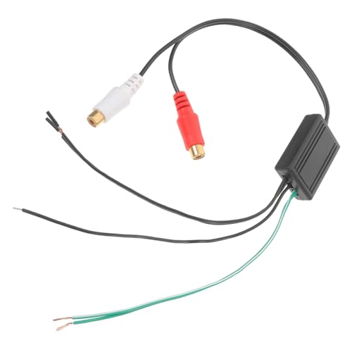 ABOOFAN Lautsprecherkabeladapter für Ersatz Auto-Audiokabel Stereo-Auto Autoradio System Audio-Zubehör Austausch des Audiokabels Audio-Lautsprecherkabel Stereo-Audiokabel Plastik Schwarz von ABOOFAN