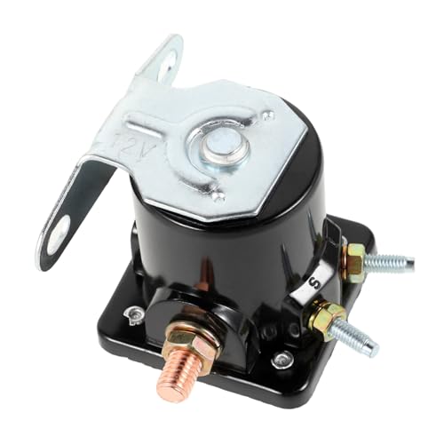 ABOOFAN Magnetventilrelais Anlassermagnet Austausch des Anlasserrelais Anlasser-Magnetrelais Ersatz-Starterrelais Automobilzubehör auto starter relais Metall Silver von ABOOFAN