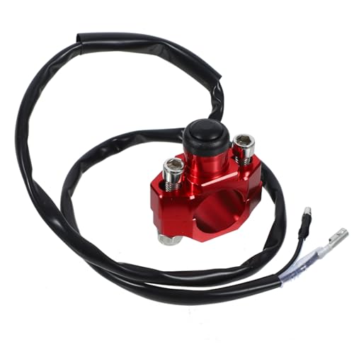 ABOOFAN Motorrad Modifikationsschalter Zündspule Für Motor Motorrad Zündspulenschalter Zündspulenstecker Auto Motorrad Zündspule Ersatzzündspule Rote Aluminiumlegierung von ABOOFAN