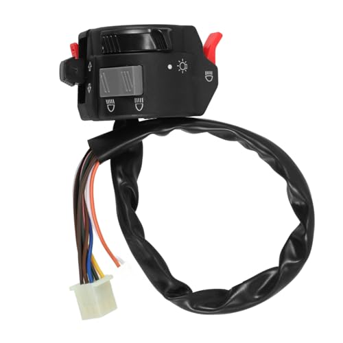ABOOFAN Motorrad schalter Scheinwerfer schalten groß Motorradschalter Motorrad Hupenschalter Steuerschalter für Motorrad Blinkerschalter Motorrad Lenkerschalter Plastik ABOOFAN Motorrad schalter Scheinwerfer schalten groß Motorradschalter Motorrad Hupenschalter Steuerschalter für Motorrad Blinkerschalter Motorrad Lenkerschalter Plastik von ABOOFAN